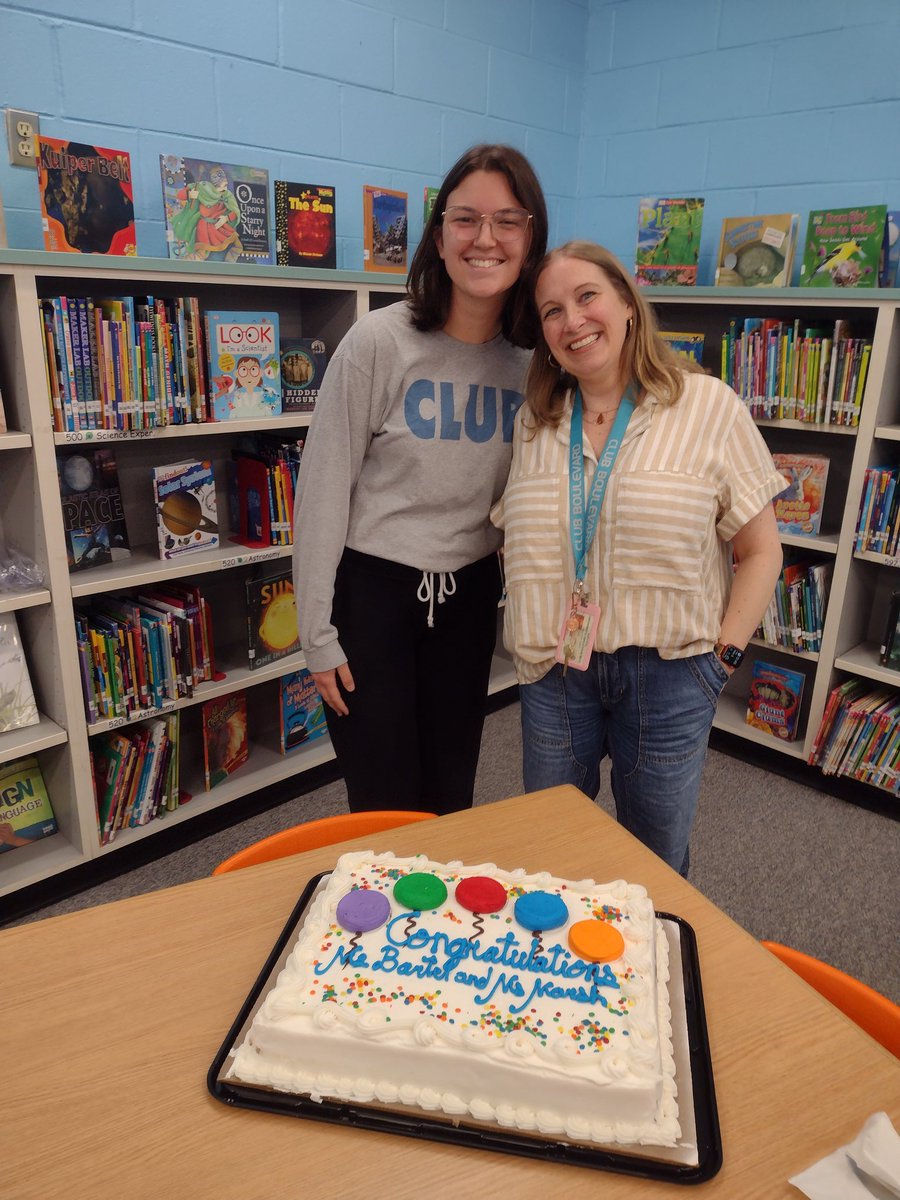 Club's 2024 Teacher and Beginning Teacher of the Year! So well deserved.