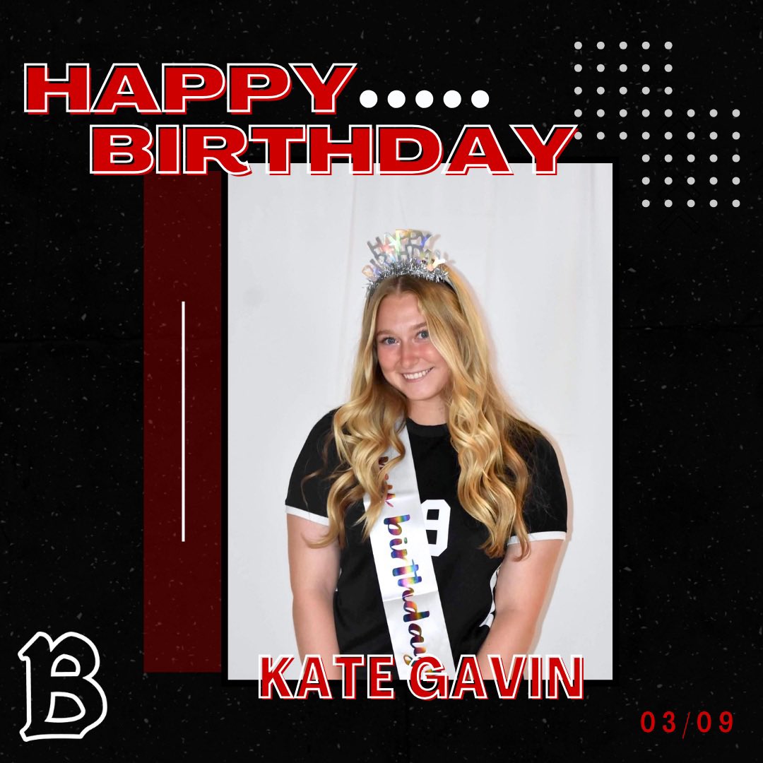Happy Birthday, Kate 🎂🎉 !! It’s another special day… it’s senior, Kate Gavin’s birthday!! We hope today is nothing but the best 🦅🥳