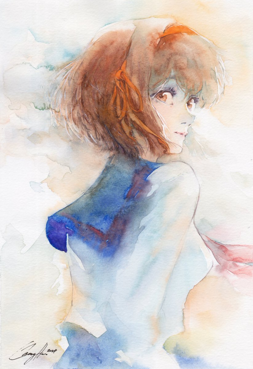 #haruhisuzumiya #illustration #animeillustration #animefanart #watercolorpainting