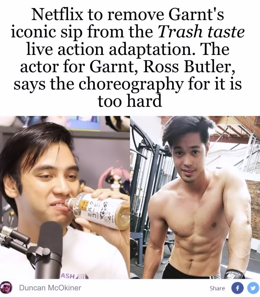 taste_society's tweet photo. Bro but it's iconic
Meme by AggravatingMuffin535
#netflixadaptation
#netflixtimeline #trashtaste https://t.co/JMsJSmWVbQ