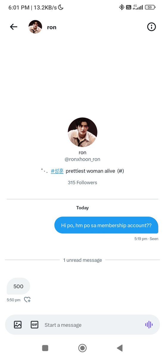 _woobear01's tweet photo. Hey teumes, beware po with this scammer @ronxhoon_ron 
he/she is selling treasure membership account and other concerts tix kuno, and using different identity po.

Wts/treasure membership https://t.co/Skyr6zhUwP