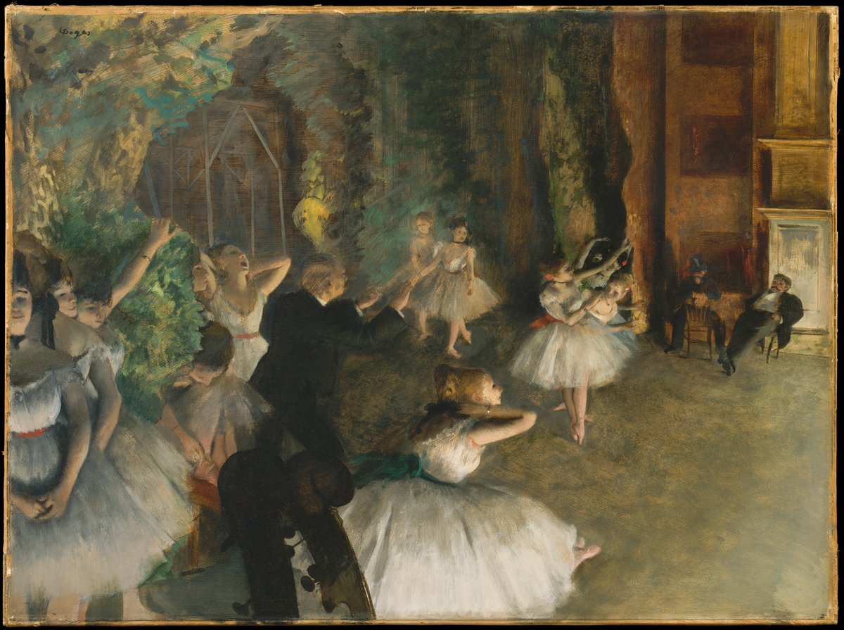 The Rehearsal of the Ballet Onstage
by Edgar Degas
in 1874
at Metropolitan Museum of Art 🇺🇸 

#Paris #Parisjetaime #visitparisregion #ExploreFrance #France #cityscape #Ballet #edgardegas #degas