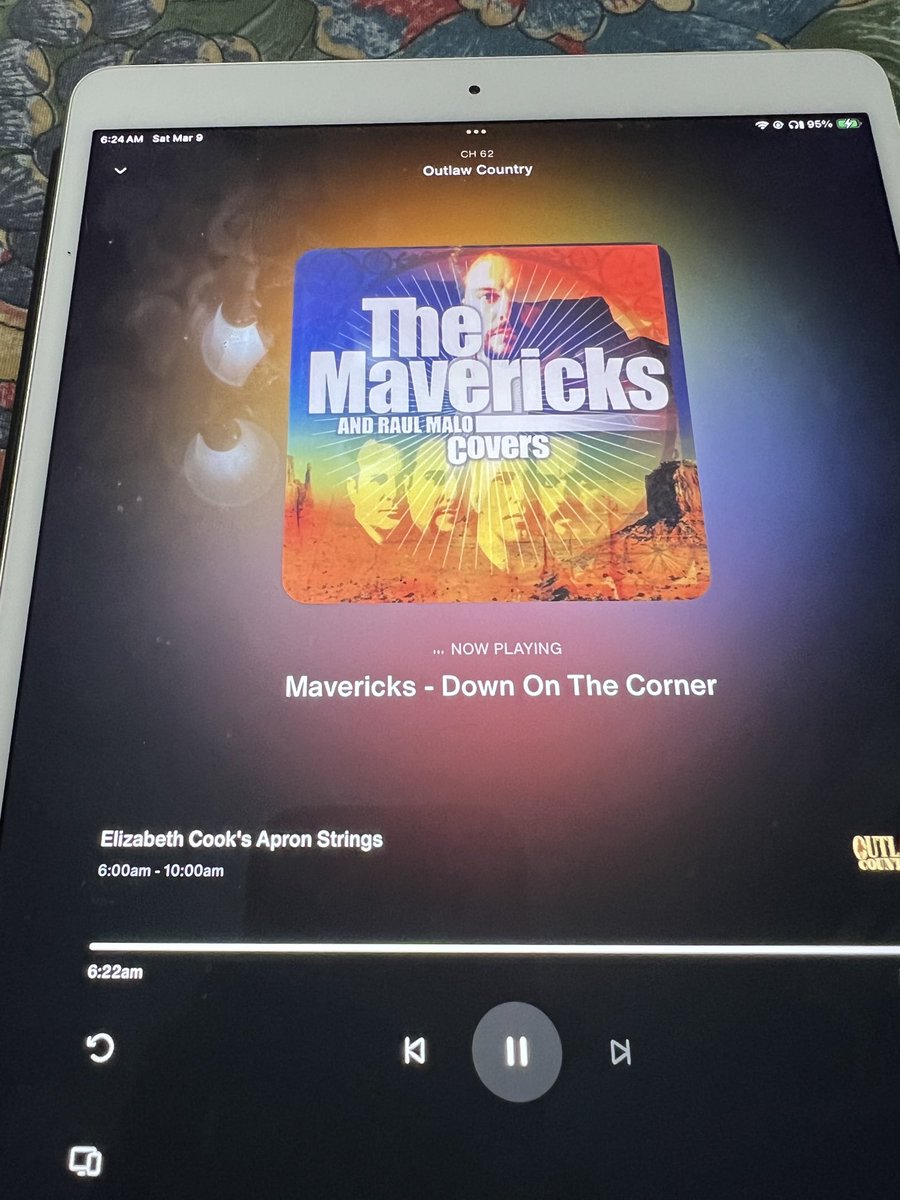 jackfromacworth's tweet image. Party 🎉 time! ⁦@MavericksMusic⁩ on your satellite radio. ⁦@Elizabeth_Cook⁩ #ApronStrings #WeekendEdition streaming worldwide y’all. Get you some!