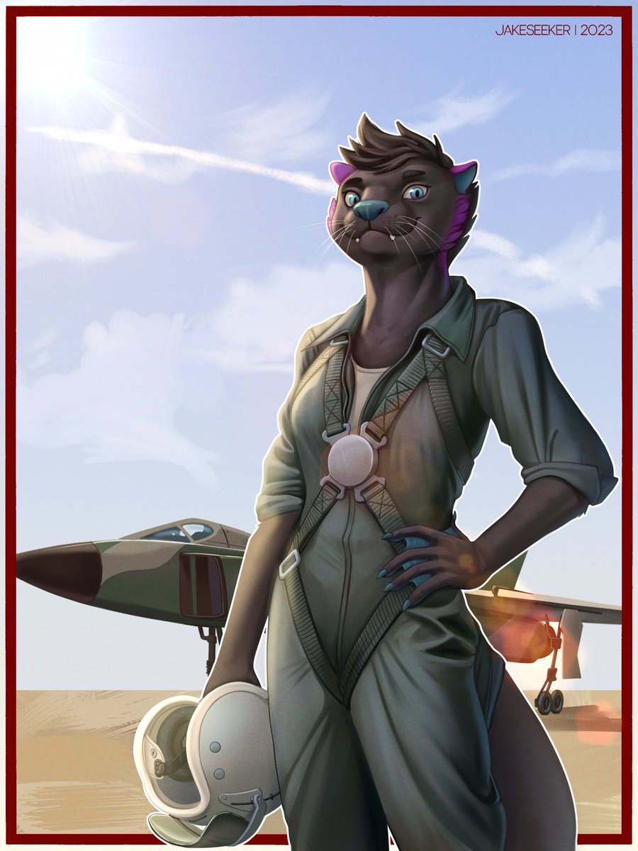 Ready to fly? 

Half-body #furry commission for ~Kikali on FurAffinity🐾