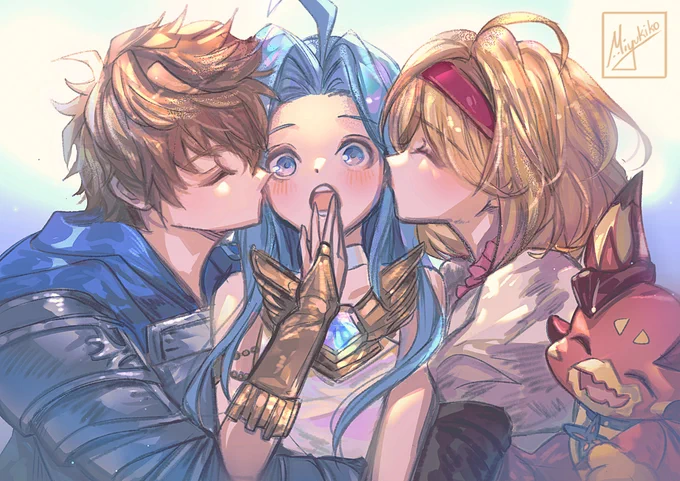 [GBF] More recent Granblue Fantasy arts..  Thank you for the 10 year anniversary!   I first started drawing GBF in 2017... I can't believe it's been 7 years since already, my art has also changed a lot since too! Thank you for many fun times!!!! 
