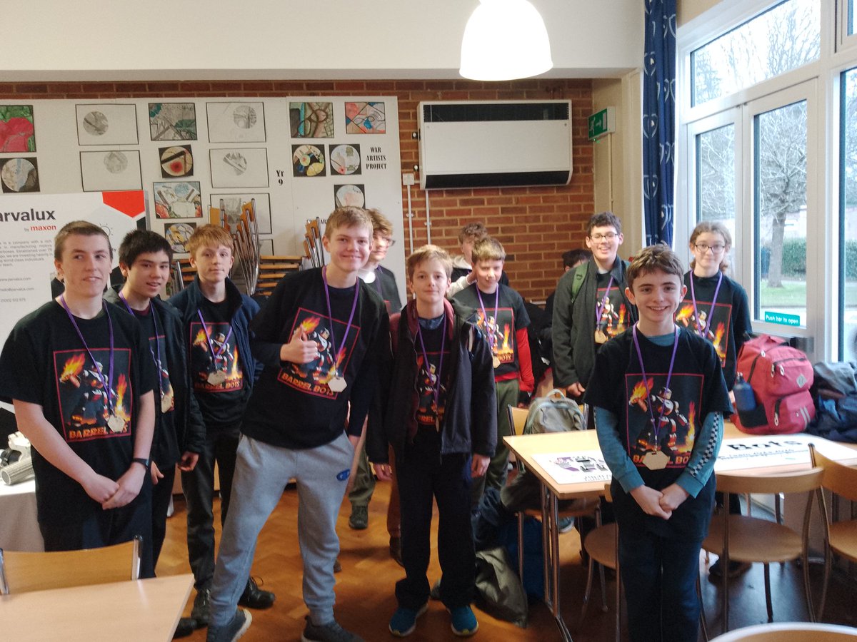 Our team look great #AwesomeApparel at the @FTC_UK #morethanrobots competition