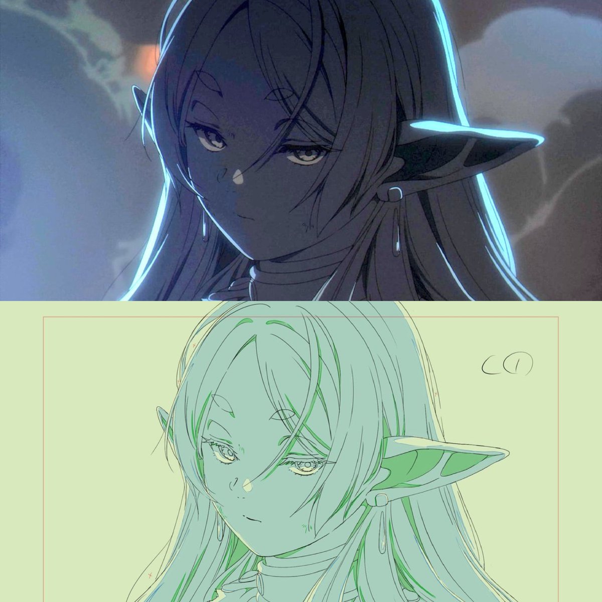 One of the coldest glares i've seen in a while and Reiko Nagasawa's corrections makes it even more piercing.