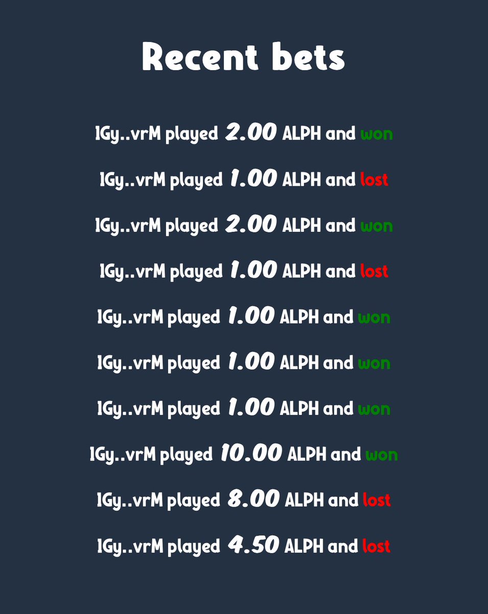 ALPHCoinflip's tweet photo. Our biggest player strikes again 👀

Also come and try your luck: https://t.co/ByqZriyWQv

#Alephium $ALPH https://t.co/WQiD5dqVo9
