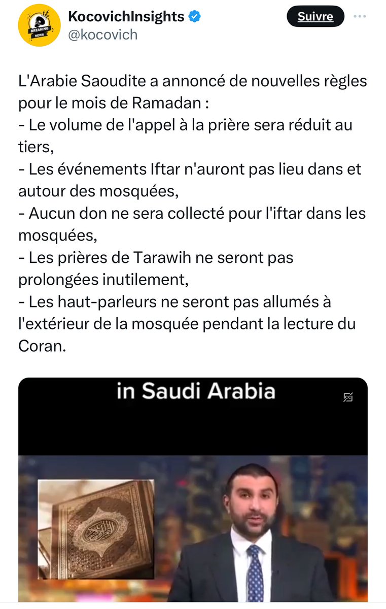 Librepensee71's tweet image. Ce sont ces règles là que l’on devrait appliquer dans tout le #Senegal cela soulagera énormément tout ceux qui en on plus que marre de la nuisance sonore que notre capitale #Dakar subit à cause de ces muezzins qui ont des voix horribles et qui poussent le micro à fond
@PR_Senegal