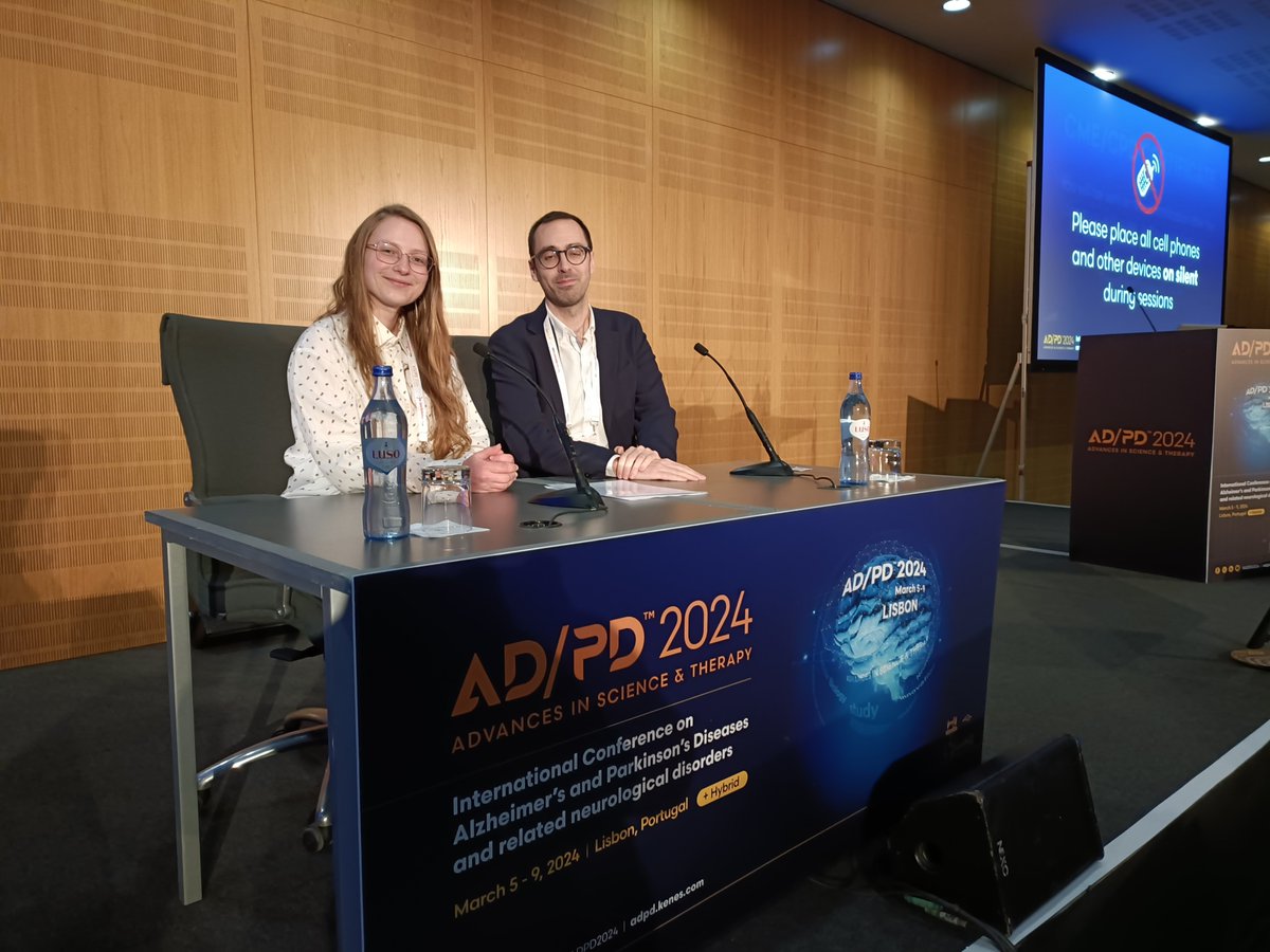 Lud_Kuc's tweet photo. First international talk ✅ Thanks for attending and being curious about our brain function results from @AD_PREVENT 🧠 What an experience! Special thanks go to @TGO_lab who I had a pleasure of chairing the session with. #adpd https://t.co/aRD6BHIqHD