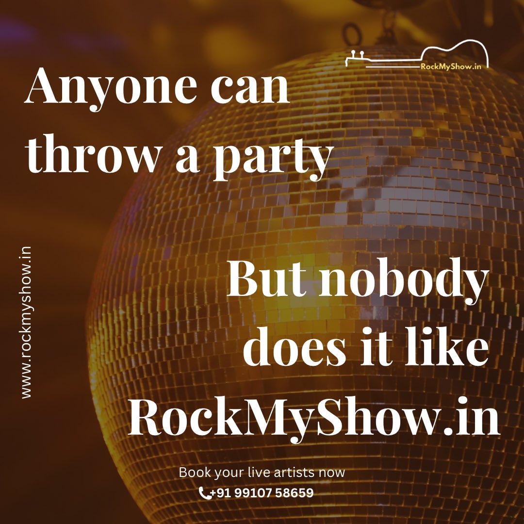 Rockmyshow80's tweet photo. We just not throw a party, we create an experience with the Best Rates and Best Artists!

Book Your Live Artist Now with https://t.co/EDFGxftfLm
Call now at +91 99107 58659

#artistbooking #liveentertainment #houseparty #wedding #corporate #mumbaievents https://t.co/G3scsjZiVh