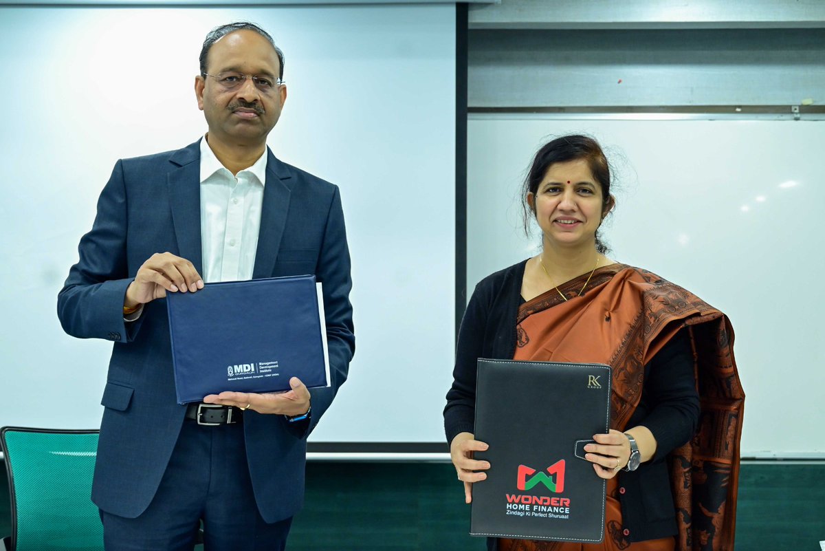 wonderhfl's tweet photo. Wonder Home Finance is thrilled to announce our partnership with the esteemed Management Development Institute, Gurgaon! 🎓✨

🚀 Our commitment to excellence knows no bounds as we embark on a journey of excellence. We kicked off this transformative journey with a powerful two-day Leadership Development Program for our CXOs.💼💡 Stay tuned as we continue to lead the way in innovation and excellence aimed at delivering unparalleled value to our customers and industry leadership!

A big thank you to the esteemed faculty Prof. Sumita Rai, Dr. Anil Misra, Prof. Anil Anand Pathak, Prof. Shiv S Tripathi, Prof. Nakul Gupta

#WonderHomeFinance #LeadershipDevelopment #CustomerExcellence #PartnershipGoals #ContinuousLearning #ExcellenceInAction #CustomerFirst #MDIGurgaon #Empowerment #TransformativeLeadership #Upskilling #Innovation