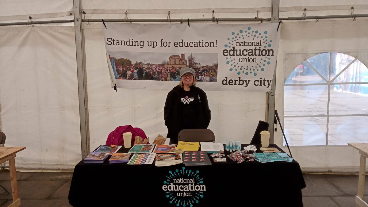Representing <a href="/NEUnion/">National Education Union</a> at #Derby #InternationalWomensDay event. <a href="/DerbyCityNEU/">Derby NEU</a> Proud to be part of a union that values women and their contribution to the profession #IWD #IWD2024