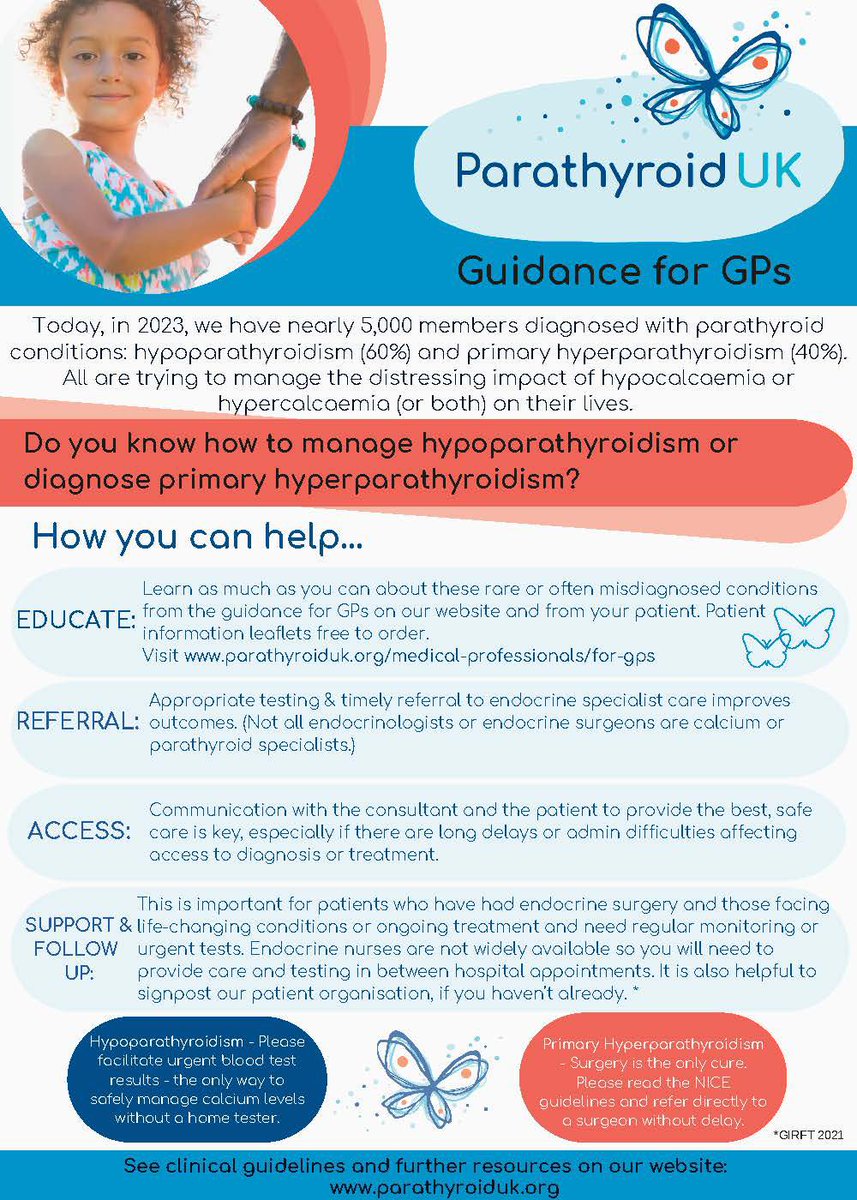 Yes, #GPs, people can become #hypoparathyroid years after their #thyroidectomy. Truth is they’ve probably been struggling along ever since. Please test calcium and PTH.  @rcgp #gpawareness parathyroiduk.org/medical-profes…