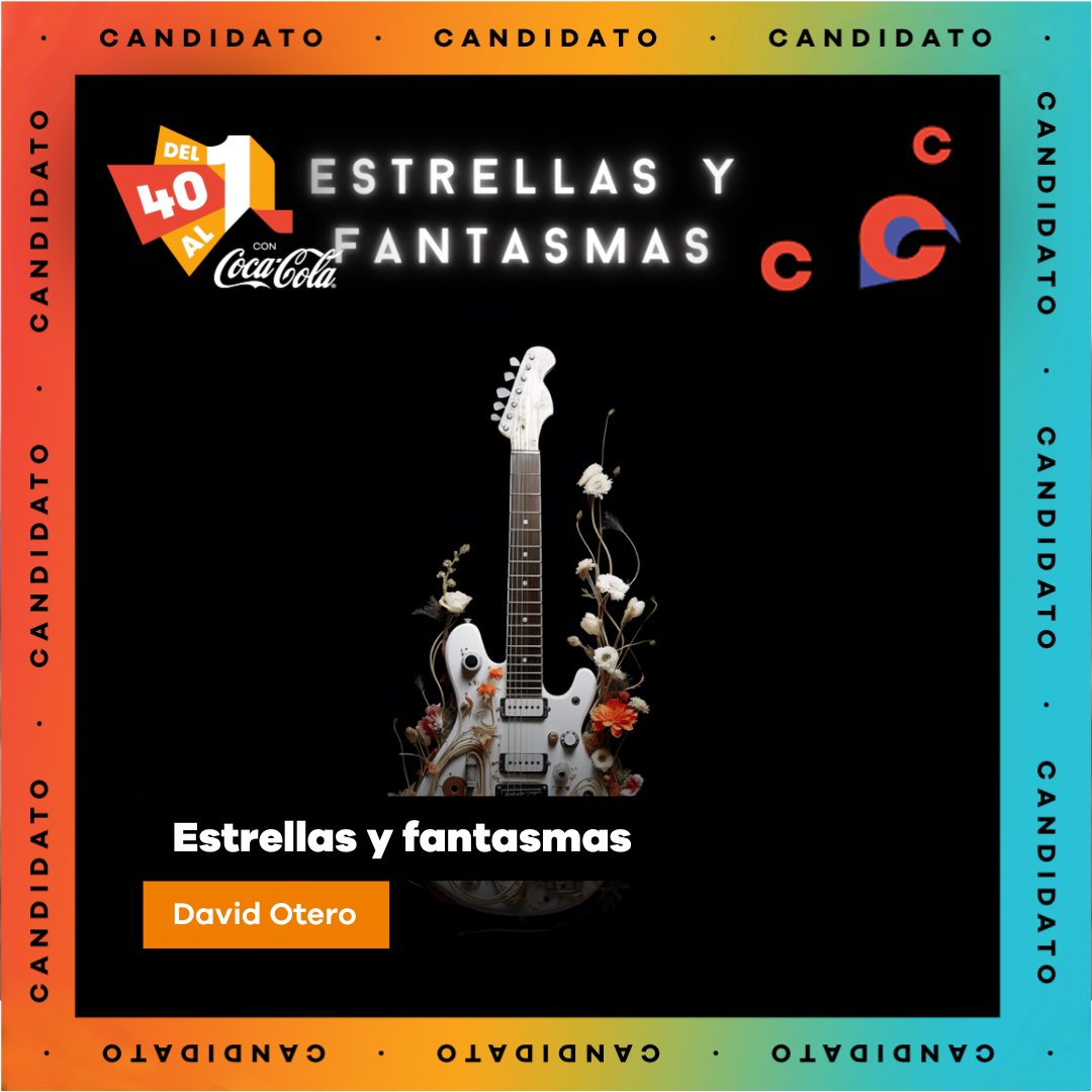 Y antes de que se vaya, le damos una gran noticia:
¡Es candidato!
<a href="/davidotero/">davidotero</a> ESTRELLAS Y FANTASMAS
Apoya su entrada en lista con el HT #MiVoto40DavidOtero 
#Del40al1CocaCola del40al1.los40.com