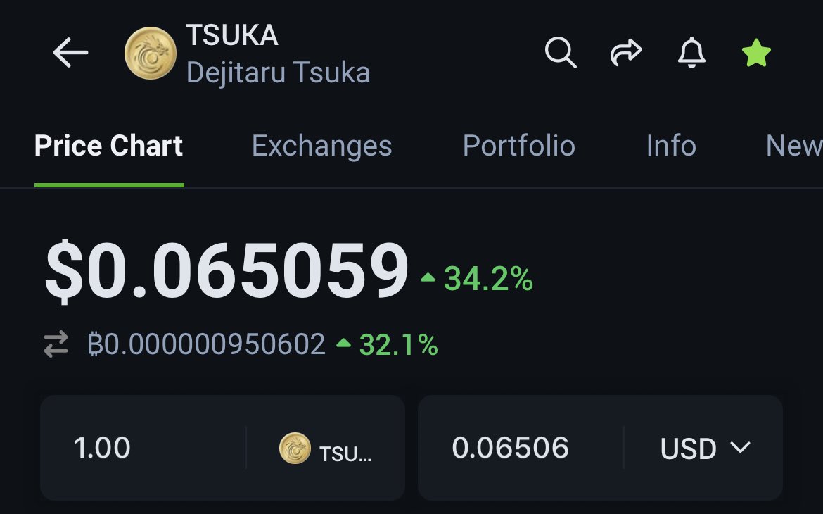 If you missed $SHIB, $DOGE, $PEPE, $WIF

Don’t miss $TSUKA 🐉

What is <a href="/Dejitaru_Tsuka/">Dejitaru Tsuka</a>? 🐲
Dejitaru Tsüka is a Decentralized Community Token that was created on May 26, 2022 by <a href="/RyoshiResearch/">Ryoshi</a>. Ryoshi is the former developer of #SHIBA 🐕

”The Year of the Dragon - 2024” 🪁
