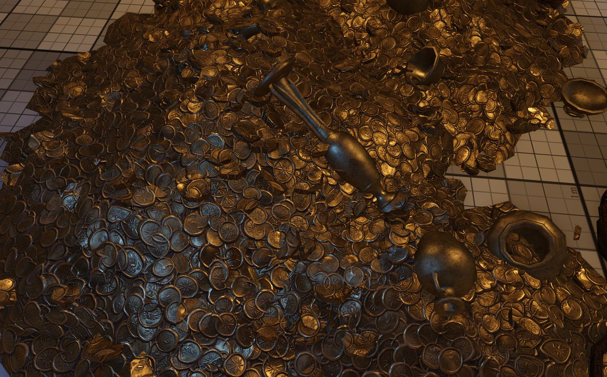 FracturedOreo's tweet photo. Gold piles using PBR materials
#Roblox #RobloxDev https://t.co/Sv0m2noffq