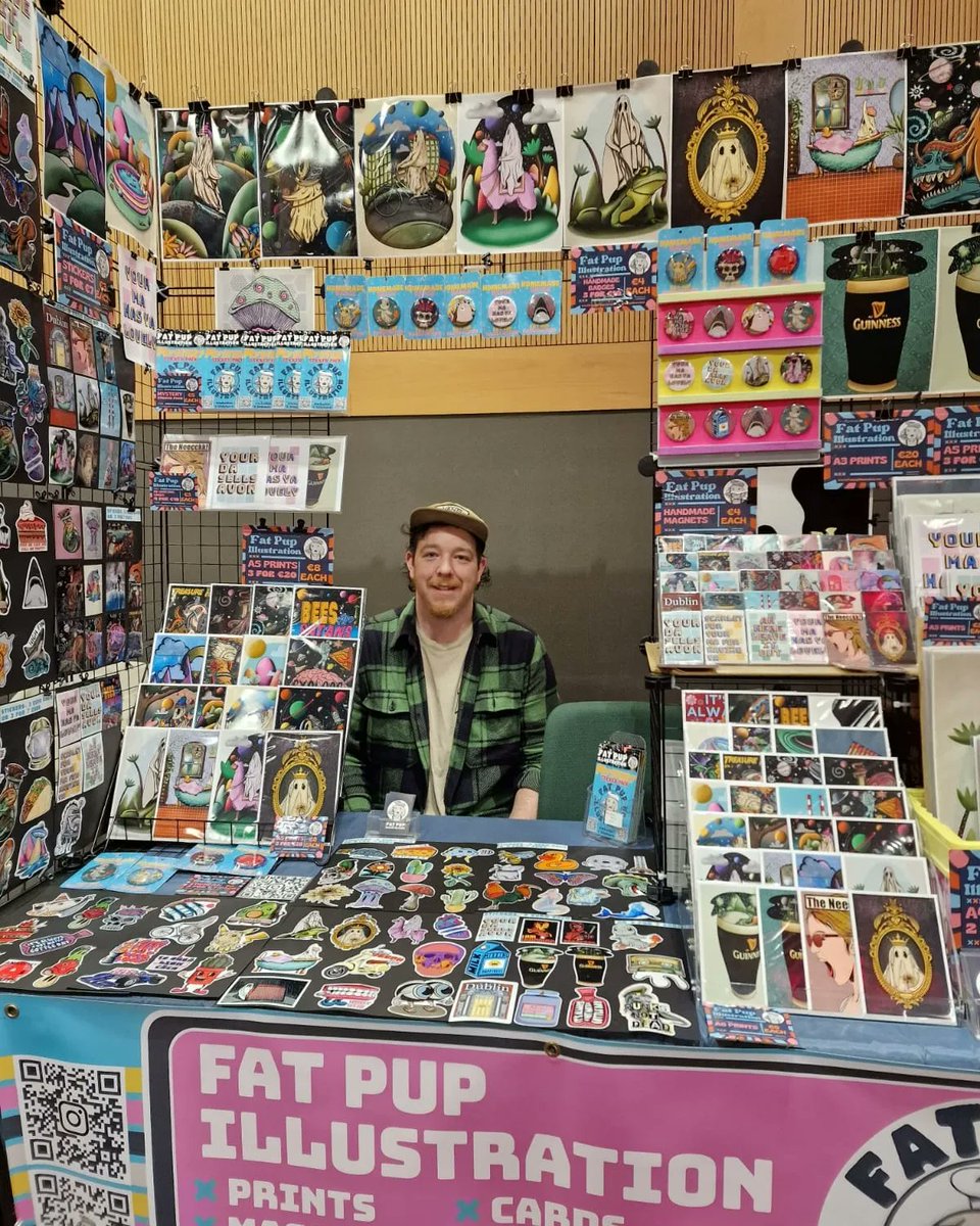 We are all set up at Dublin Comic Con. We are so happy to be back with new ghost prints, stickers and more. If you are here make sure to pop by and say hello, there are so many wonderful artists here you'll be sure to find something.

#artistalley #comiccon