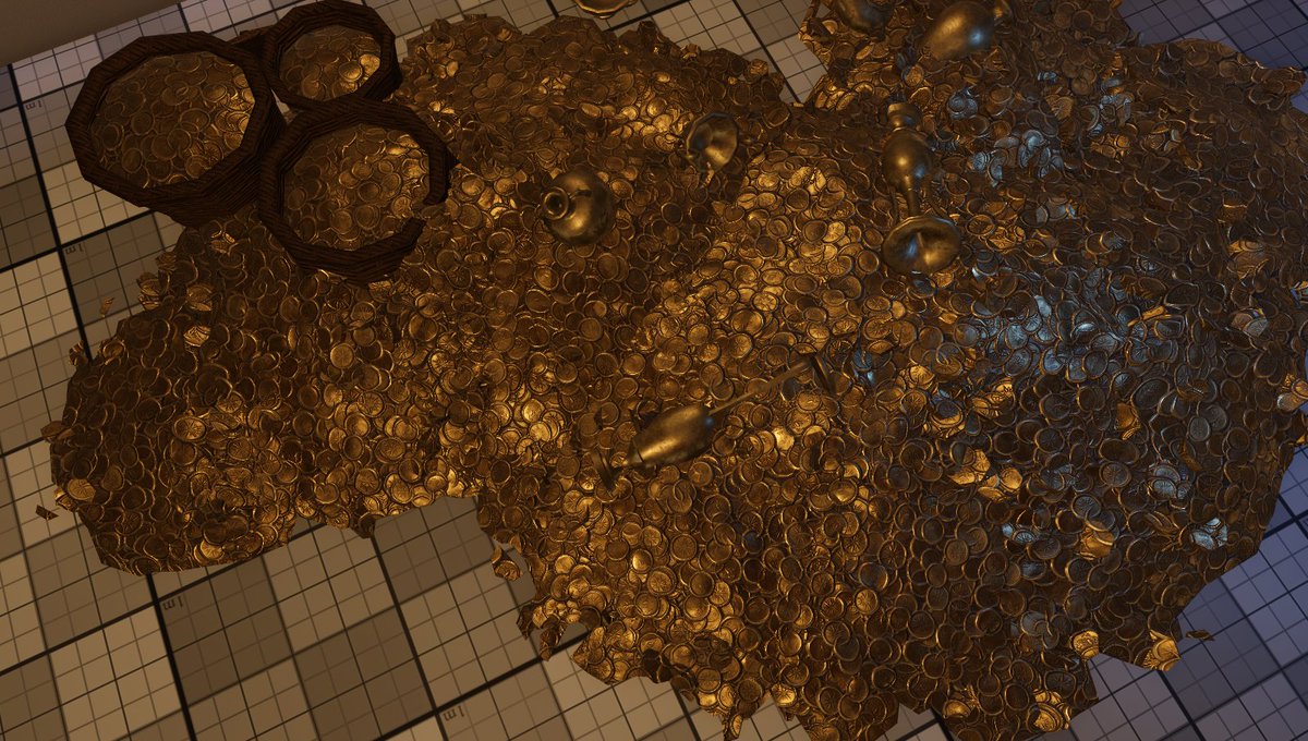 Gold piles using PBR materials
#Roblox #RobloxDev
