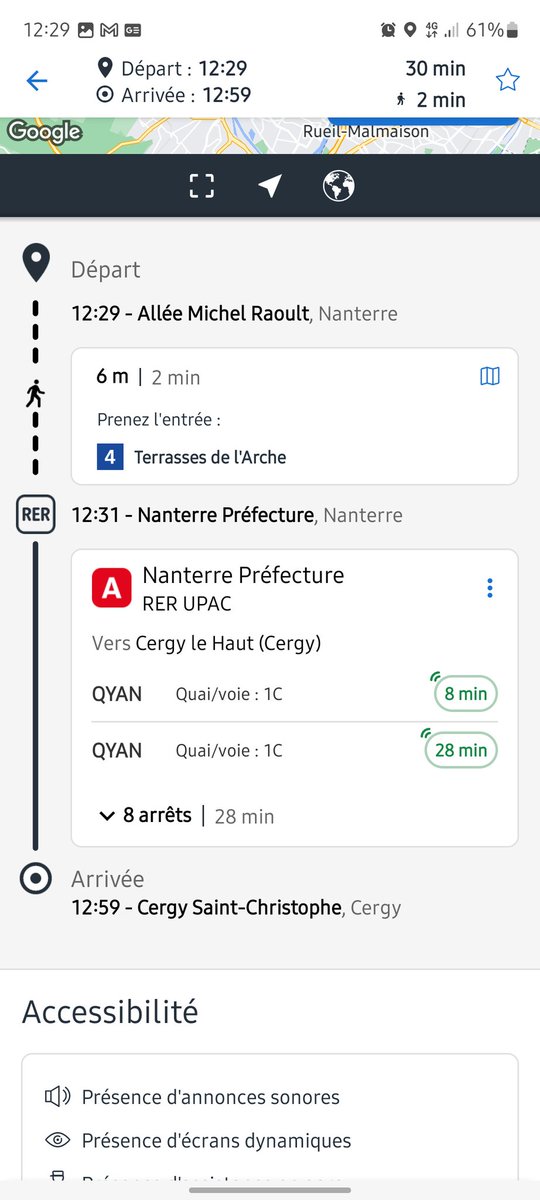 Jeece's tweet photo. @RER_A toujours un plaisir de voir un train disparaître du planning UPAC 12h31 à Nanterre Préfecture. Et la joie diffusée par les applis/affichages en contradiction. https://t.co/T738RZqMXo