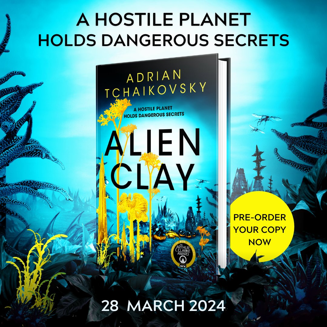 BlackCrow_PR's tweet photo. #ALIENCLAY 🖤

‘Prolific &amp; reliably excellent’ @newscientist 

‘Restlessly brainy &amp; utterly involving. . . as morally engaged as 1984 &amp; as immersive as Avatar’ @DailyMailUK 

‘A wonderfully strange new world as the basis for an intriguing puzzle with plenty of thrills’ @guardian https://t.co/RGPKrZMAMZ