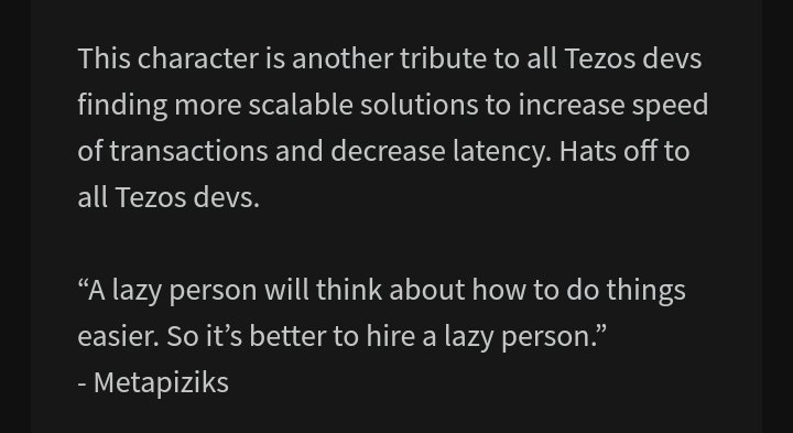 CalalangRico's tweet photo. This is a tribute for all devs contributing to making Tezos one of the fastest Blockchain if not the fastest. 
#tezos #tezoscollector #tezoscommunity #Heroz #TezosNFTs #conceptPFP
https://t.co/u6xQMt1hey https://t.co/2srX6813AF