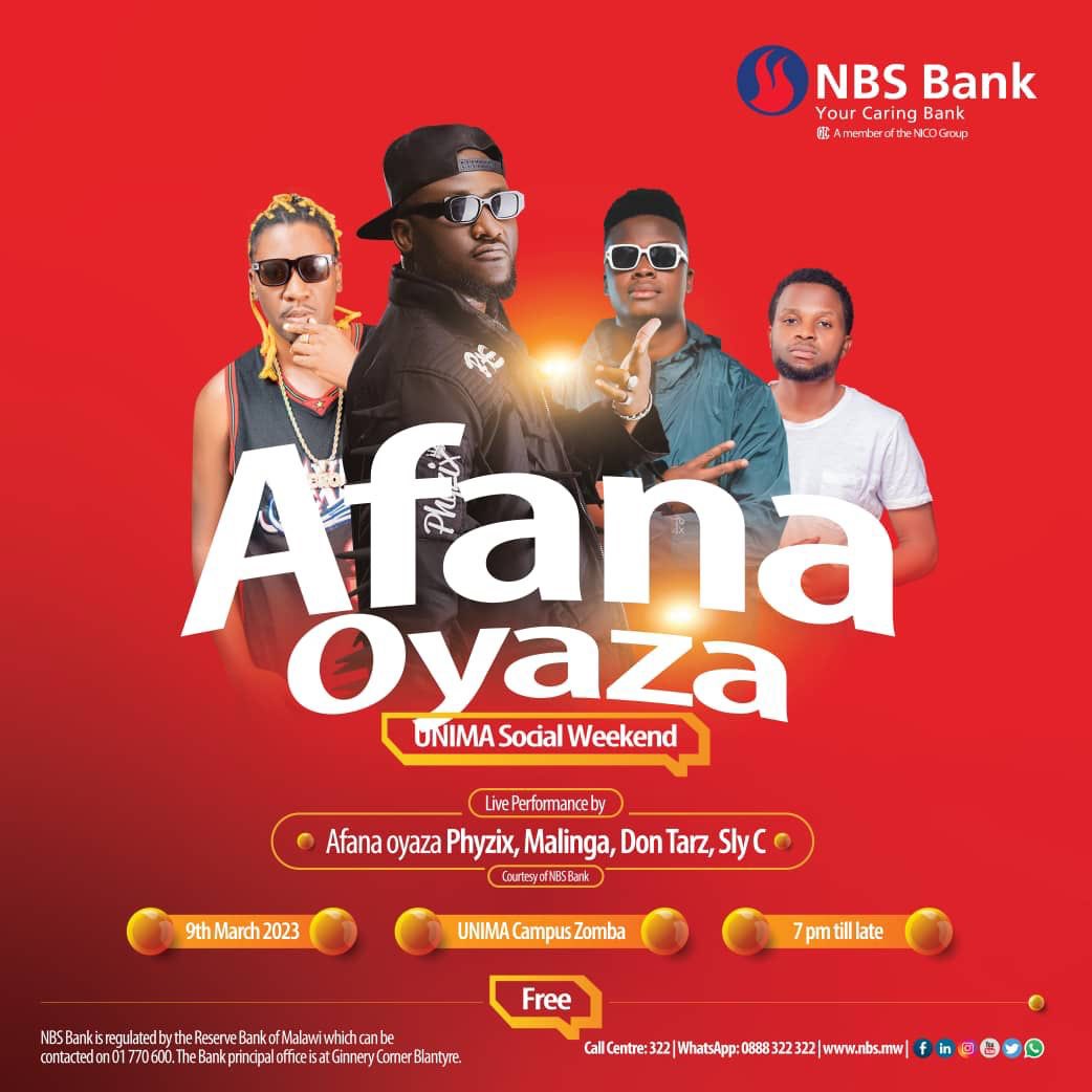 PhyzixMw's tweet photo. The Mountain G.O.A.T ⛰️🐐 is coming to UNIMA! S/o @malinga_artiste, @DontarzMw, #SLYC &amp; @NBSBankMw.

#MADA #AfanaOyaza #IOE https://t.co/Wr0rHwUEEC