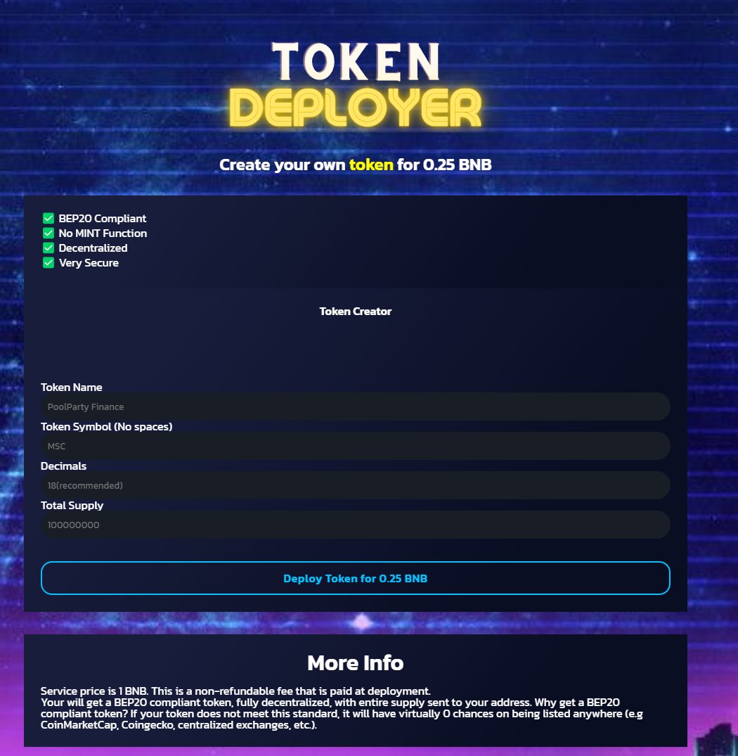 PoolPartydefi's tweet photo. "Create your own token at PoolParty Finance! Explore the possibilities and dive into the world of customized tokenization. Check it out at https://t.co/Buk6oBje3A ππ° #PoolPartyFinance #Tokenization #CryptoInnovation
#defi #BTC #Altseason2024 https://t.co/MAcAoQZvtL