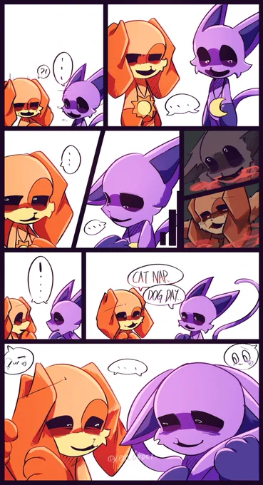 #PoppyPlaytimeChapter3 
#catnap  #dogday
続きを描きたかっただけです(許可とってまふ) 
