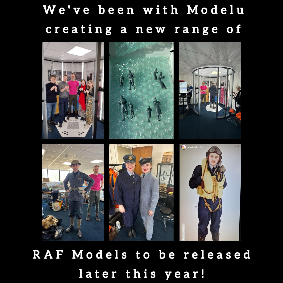 Now in plastic, it's fantastic! Modelling with Modelu ! #modelu #modelling #model #plasticmodel #scalemodel #rafmodel #models #modeldiorama #3dscan