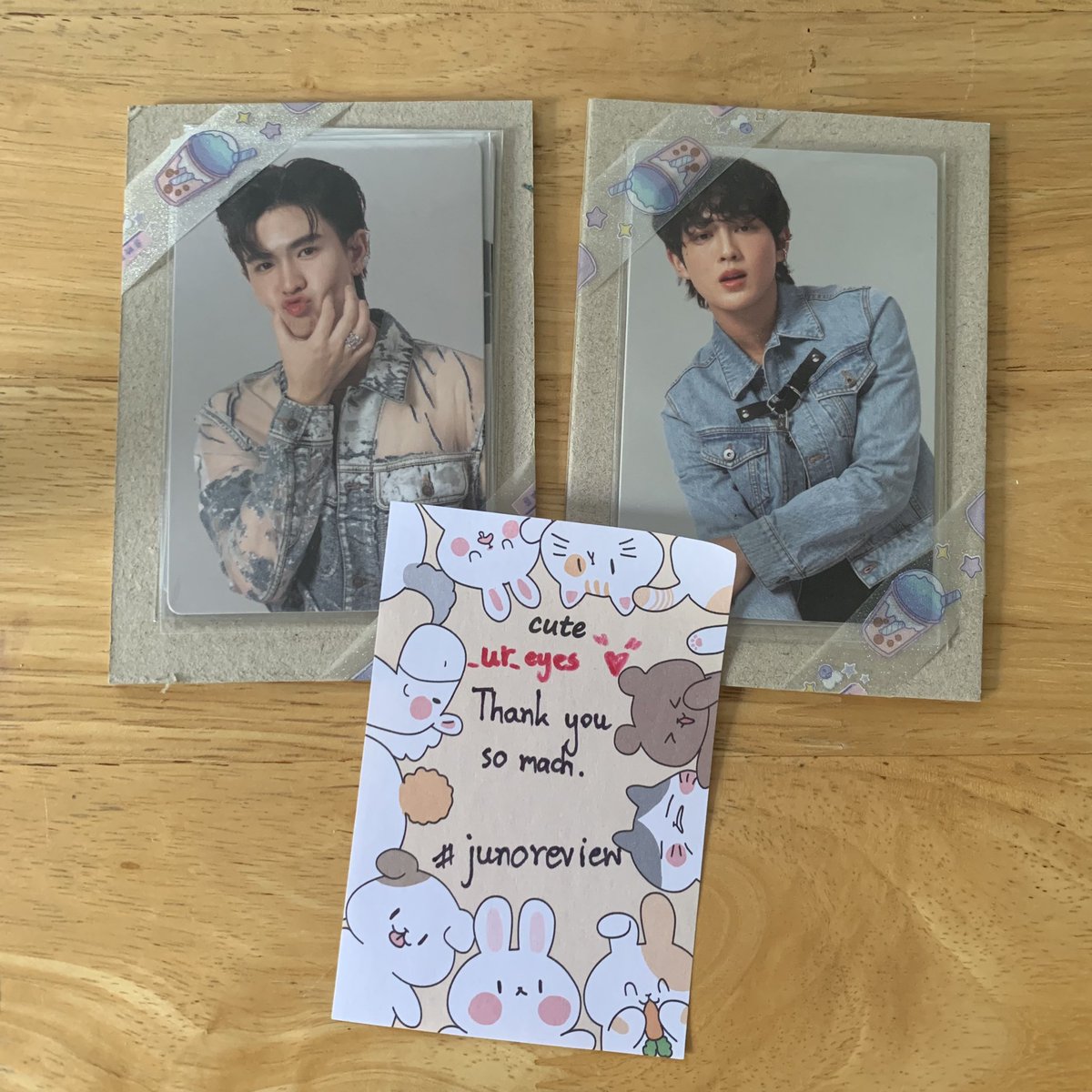 _ur_eyes's tweet photo. ได้รับการ์ดแล้วค่า แพ็คมาดีสุ้ด💗 #junoreview https://t.co/kabQ3CpCVF