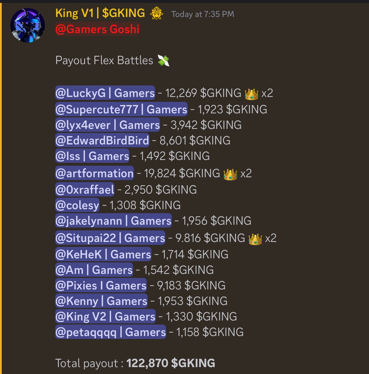 Gamers King tweet media