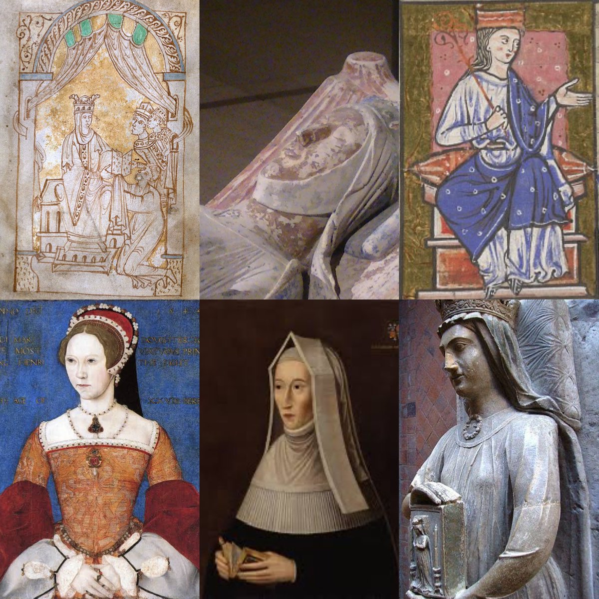 #IWD2024 some of my favourite women in history the grid only let me image six the list is endless 

•#EmmaofNormandy
•#EleanorofAquitaine
•#Æthelflæd, #LadyoftheMercians 
•#MaryTudor
•#LadyMargaretBeaufort
•#BerengariaofNavarre

#medievalhistory
#earlymodernhistory