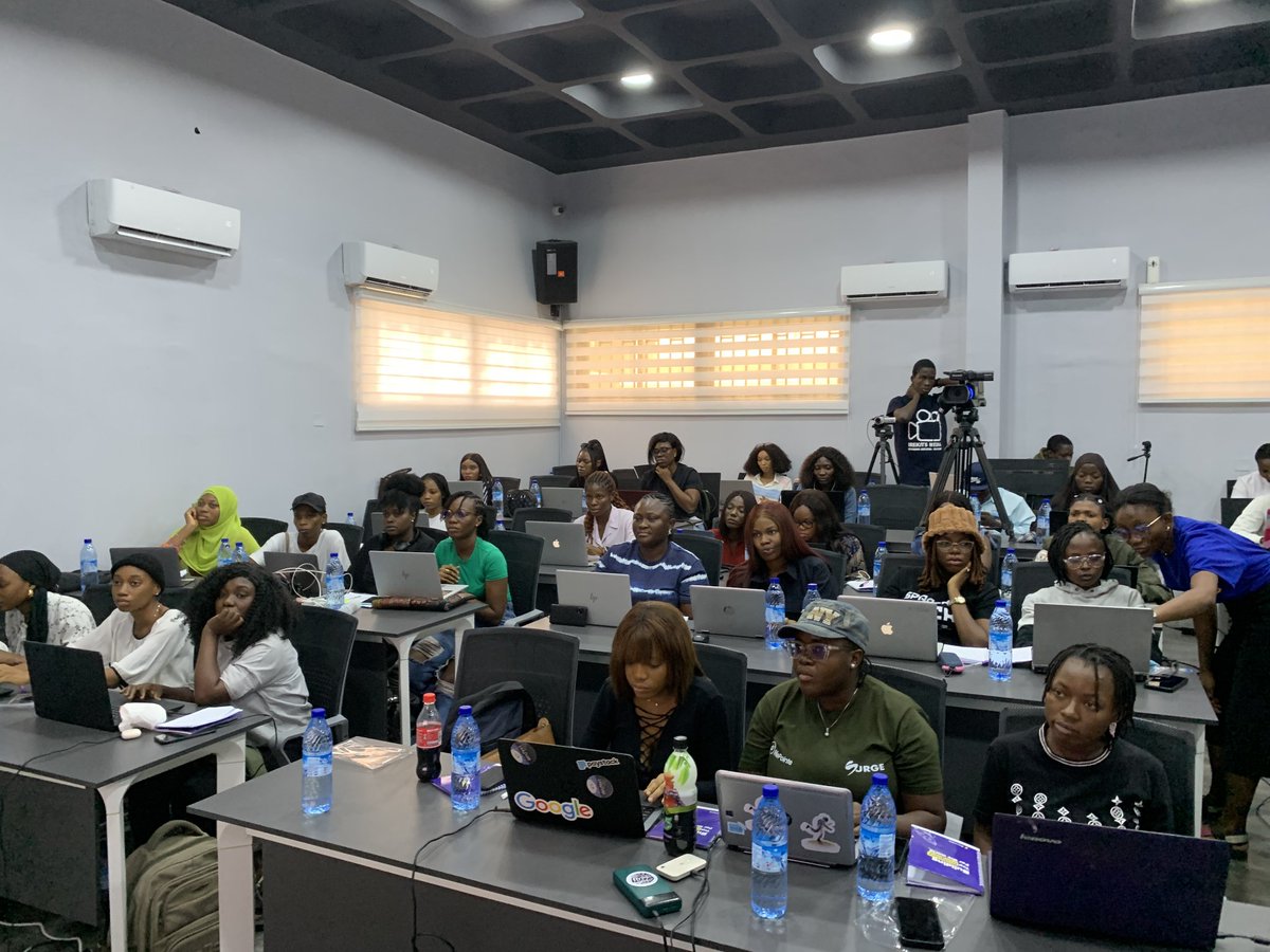 perxels's tweet photo. Full focus mode activated!

The ladies at our #IWD2024 UI/UX Masterclass are completely immersed, soaking up knowledge like champs.

😍 I love seeing them open their laptops, ready for some Figma work.

Join us live: https://t.co/xoQyKpjkAY

#perxelsiwd https://t.co/vFs74DO3cV