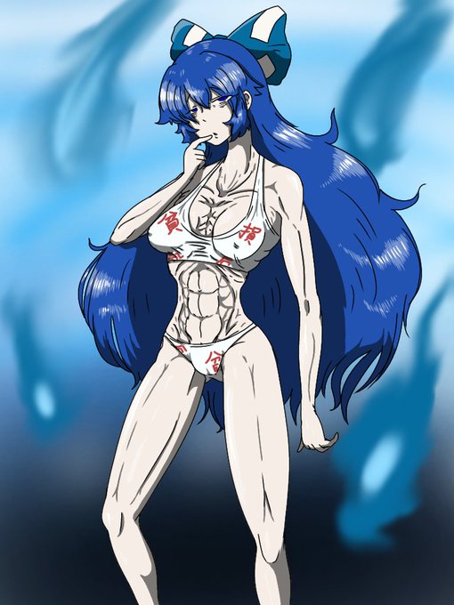 #これを見た人は何か青いものをあげる見た人強制
昔描いたガリガリ紫苑ちゃん 