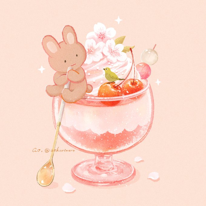 「cherry dessert」 illustration images(Latest)