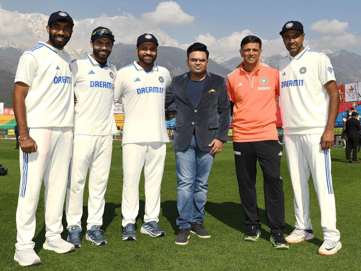 Fantastic victory for Team India in the 5th Test in Dharamsala, securing the Test series against England by 4-1. Our bowlers, @ashwinravi99 and @imkuldeep18 delivered classy performances, taking 9 and 7 wickets respectively. Brilliant leadership skills by @ImRo45 and his century…