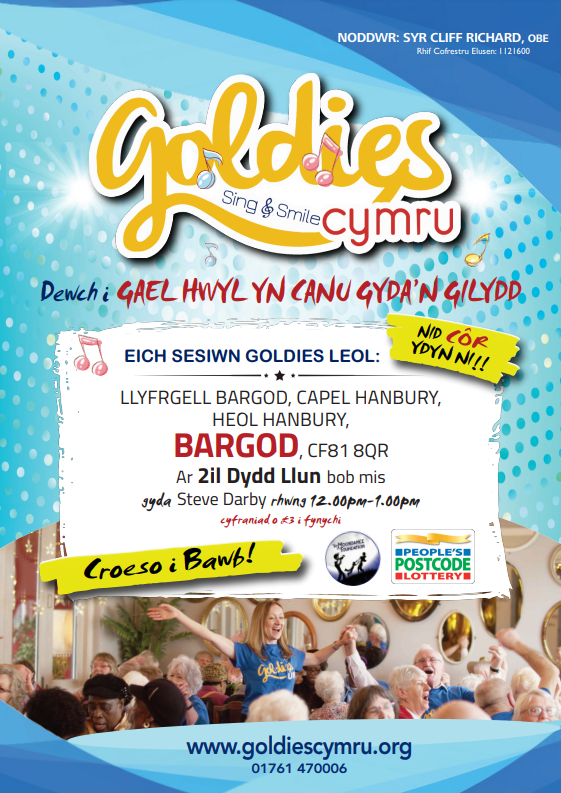 BargoedLib's tweet photo. Dydd Llun | Goldies Cymru | Dewch i gale hwyl yn canu cyda'n gilydd!
โฐ 12.00-13.00 #Bargoed #Newtredegar #Brithdir #Tirphil
Monday | Goldies Cymru | A good old sing a long! https://t.co/gHr1R5OElF
