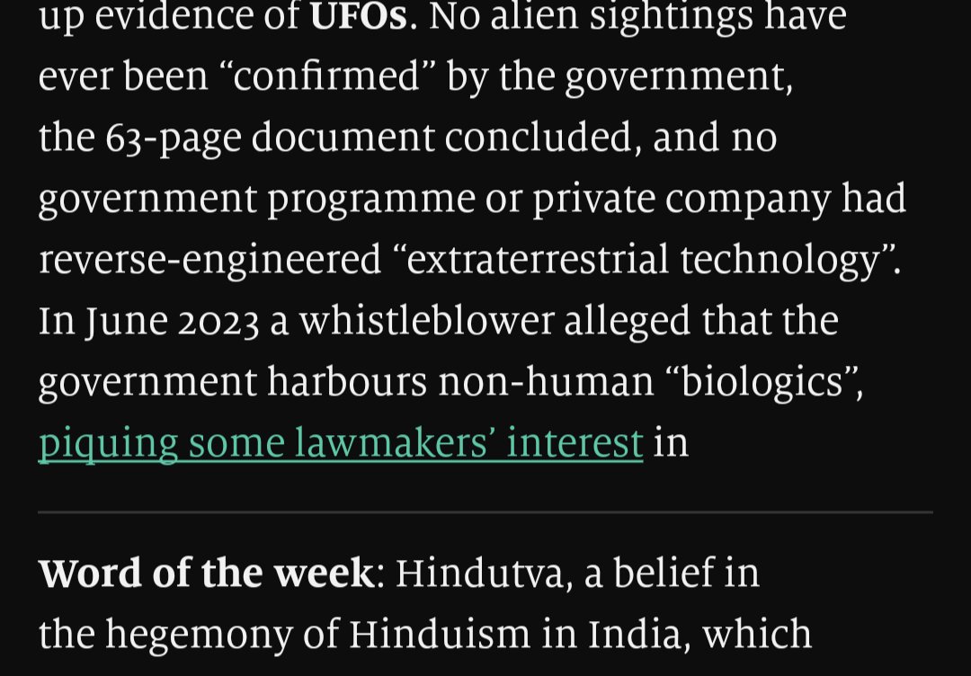 Weird when the @TheEconomist has a substantial error. Weirder when it's talking about #UFOs? 🤣👽