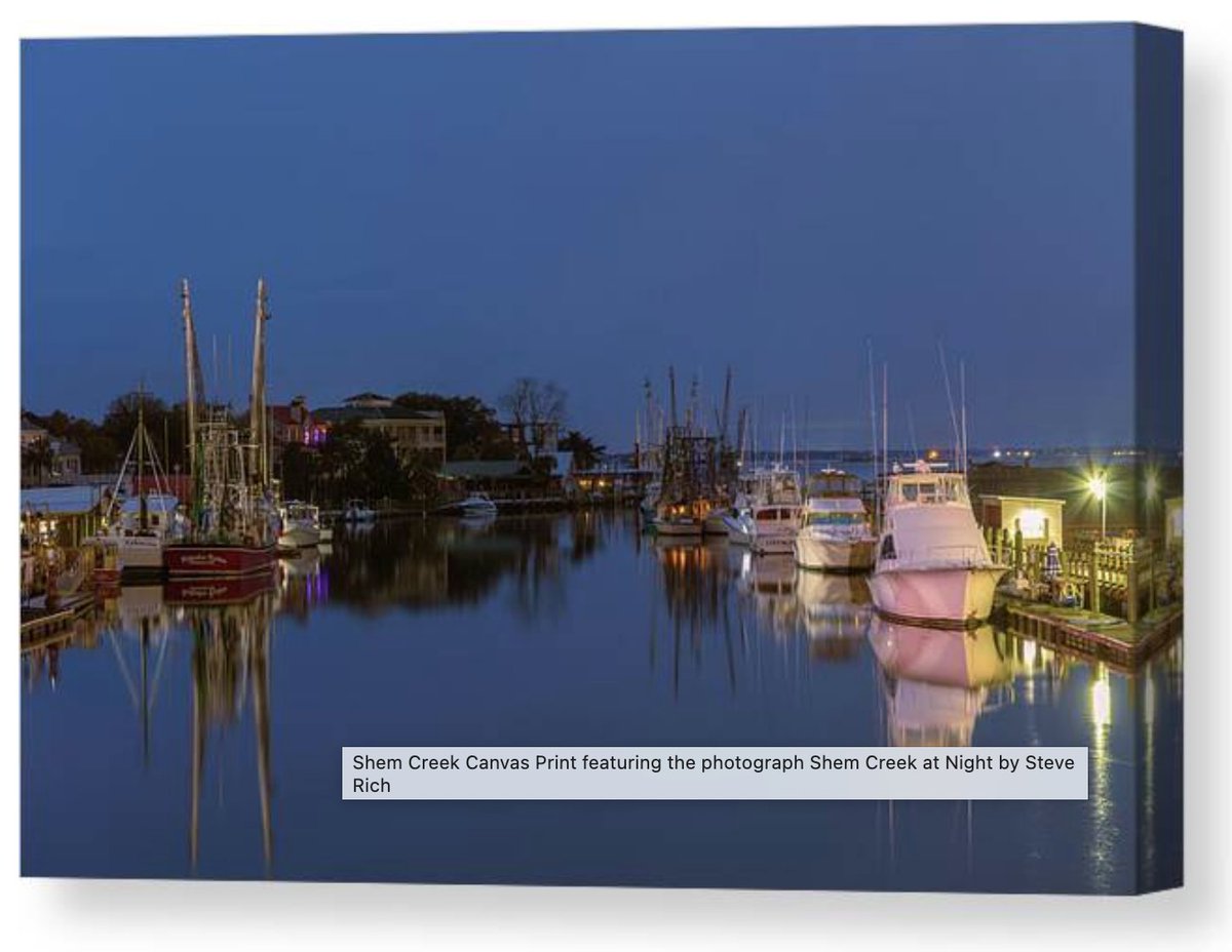 Shem Creek at Night 
3-steve-rich.pixels.com/featured/shem-… 
#charleston #Mountpleasant #southcarolina #mountpleasant #chs #explorecharleston #mountpleasantsc #mtpleasantsc #isleofpalms #boatlife #shoplocal #shrimpboat #discovercharleston #charlestonliving