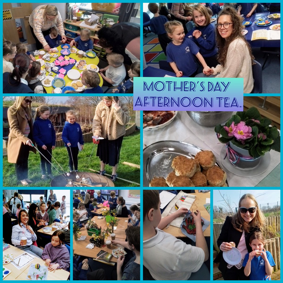 On Thursday afternoon we had 140 Mums, Grannies & Aunties coming to have a lovely cream tea & spend time in the classroom with their children! Activities included biscuit decorating, origami, campfire cooking and flower arranging - to name but a few! Many thanks to all who came.