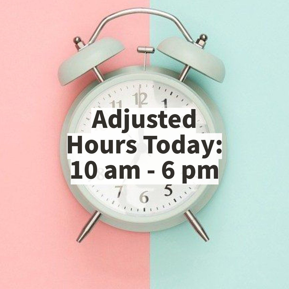 Please note that we have adjusted hours today due to NJIT's upcoming Spring Break. We are open from 10:00 am - 6:00 pm; please plan your library visit accordingly! We look forward to seeing you.

#njitlibrary #springbreak #adjustedhours