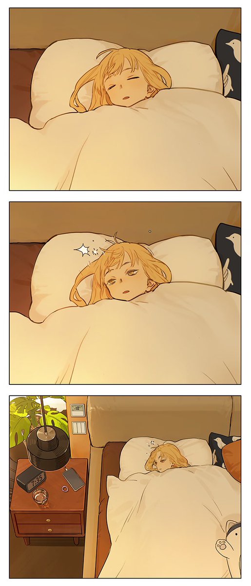 Enjoy a blissful lie-in on weekend morning~ 