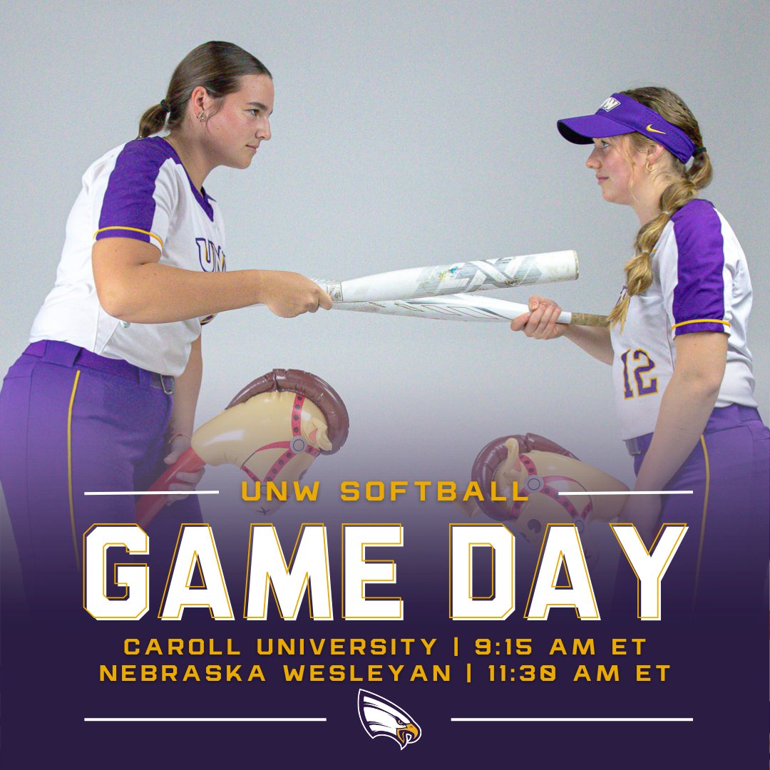 unwsoftball's tweet photo. TSG Day 2 | Today, the Eagles will face-off against Carroll University (9:15 am ET) and Nebraska Wesleyan (11:30 am ET). Let's go, EAGLES
#unweagles #unwsoftball #competewithpurpose #4Him #thespringgames https://t.co/QIX3lUTcIO