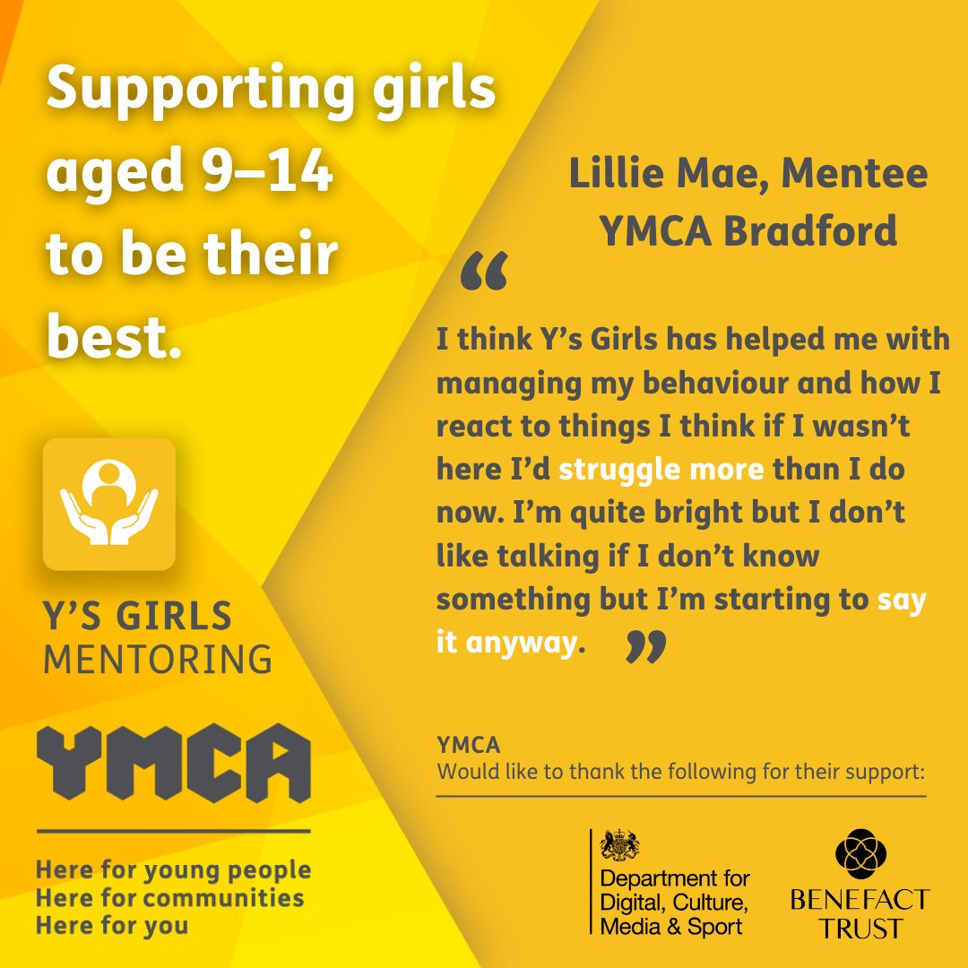 YMCAEng_Wales's tweet photo. Continuing to recognise #IWD2024.
We love seeing the empowering journey of Lillie Mae through Y's Girls Mentoring – a story of growth, self-discovery, and community support. 🌟
@BradfordYMCA @Benefacttrust
#Inspireinclusion #IWD #Mentoringproject https://t.co/Ep3MDlC5UN