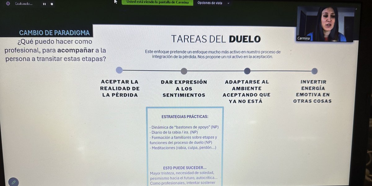 Mucho que hacer durante el proceso de duelo tras un #ictus <a href="/LaNeuronaMina/">Carmina Zamora</a>