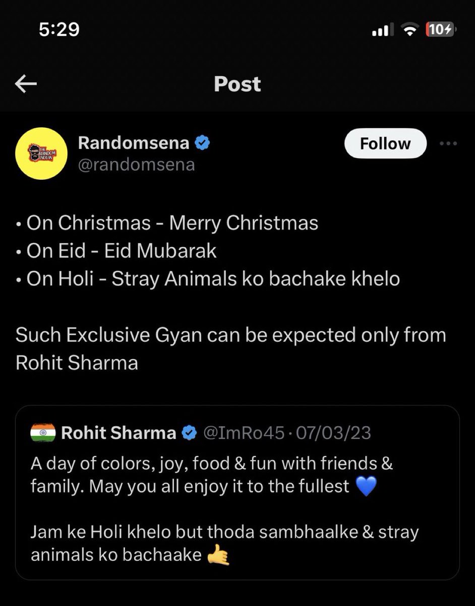 Rohitian_Om's tweet photo. He trolled ICT Captain Rohit Sharma. If You are against Rohit Sharma then I am against you ✅

All cricket fans should #BoycottRandomsena https://t.co/15CsSwCds3