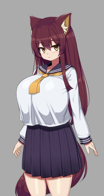 創作、爆乳狐っ娘ちゃん 