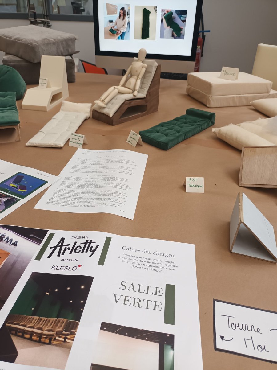 LpoBonaparte's tweet photo. #PO2024 au @LpoBonaparte dans l'@AcademieDijon filière #DNMADE Art de l'assise structures matériaux souples & textiles. Projet de 2e année avec le Cinéma Arletty à @AutunVille https://t.co/d2Gc5ecyK9