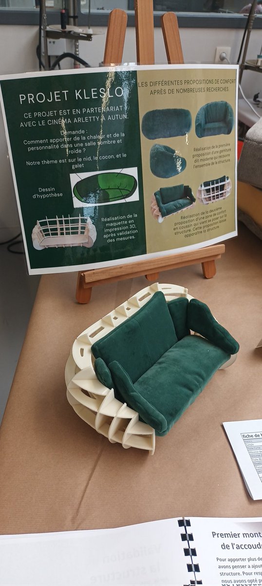 LpoBonaparte's tweet photo. #PO2024 au @LpoBonaparte dans l'@AcademieDijon filière #DNMADE Art de l'assise structures matériaux souples & textiles. Projet de 2e année avec le Cinéma Arletty à @AutunVille https://t.co/d2Gc5ecyK9
